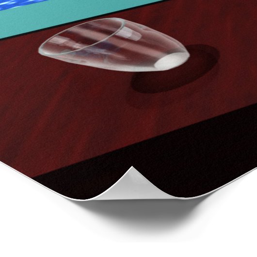 "Pool" - Schönes Billard Poster (Ecke)