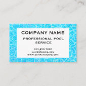Pool Service Business Card Template Visitenkarte (Vorderseite)
