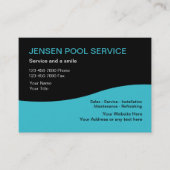 Pool Service Business Cards Visitenkarte (Vorderseite)