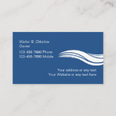 Pool Service Business Cards Visitenkarte (Rückseite)