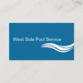 Pool Service Business Cards Visitenkarte (Vorderseite)