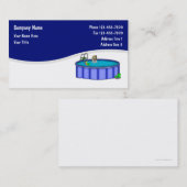 Pool Service Business Cards Visitenkarte (Vorne/Hinten)