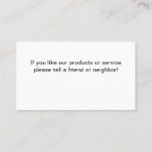 Pool Service Business Cards Visitenkarte (Rückseite)