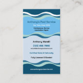 Pool Service Company Visitenkarte (Vorderseite)