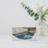 Pool Service CUSOMIZABLE Business Card Visitenkarte (Stehend Vorderseite)