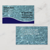 Pool-Service-Karten Visitenkarte (Vorne/Hinten)