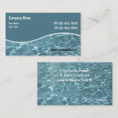 Pool-Service-Karten Visitenkarte (Vorne/Hinten)