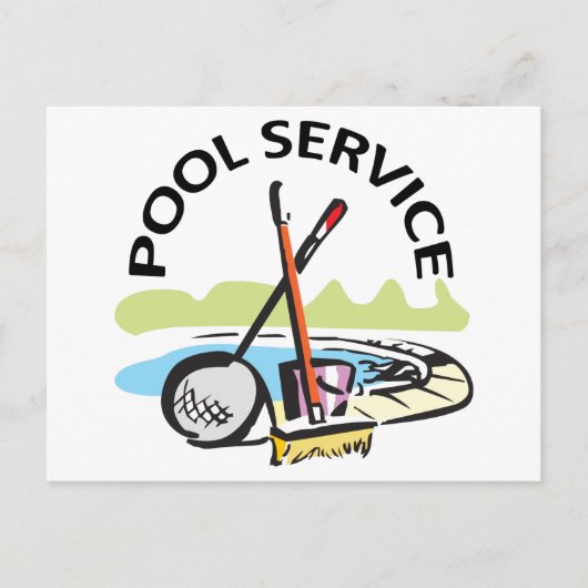 Pool-Service Postkarte (Vorderseite)