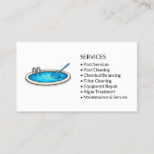 Pool-Service-Profi Visitenkarte (Rückseite)