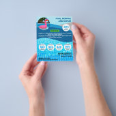 Pool Service und Reparatur Flyer (Gruppe)