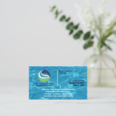 Pool Service und Reparatur Visitenkarte (Stehend Vorderseite)