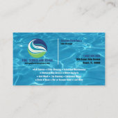 Pool Service und Reparatur Visitenkarte (Vorderseite)
