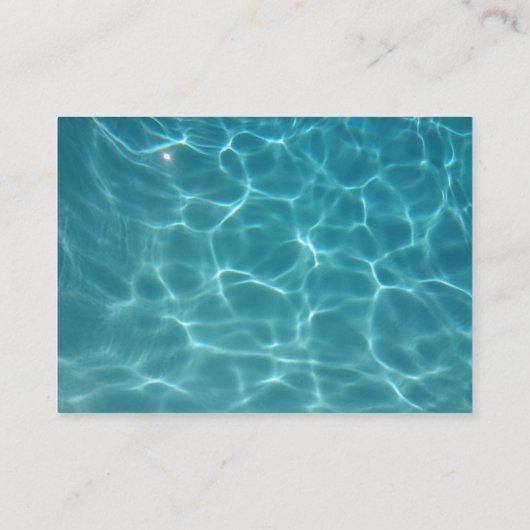 Pool-Service Visitenkarte (Rückseite)