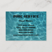 Pool-Service Visitenkarte (Vorderseite)