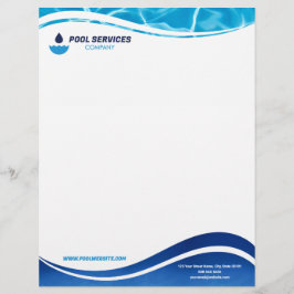 Pool Services Company Letterhead | Swimming Pools Briefbogen