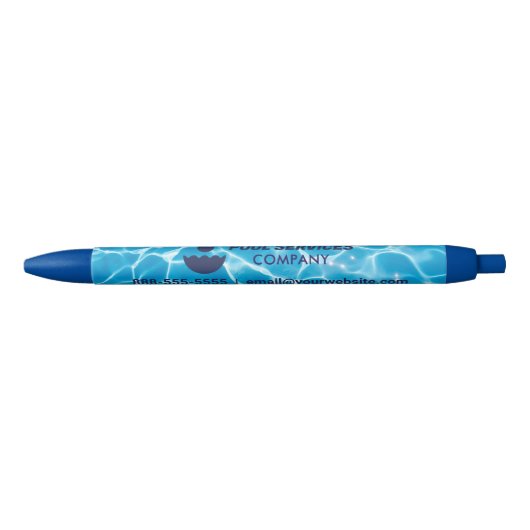 Pool Services Company Pen | Schwimmbad Wasser Kugelschreiber (Vorderseite)