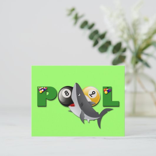 POOL SHARD POSTKARTE (Stehend Vorderseite)