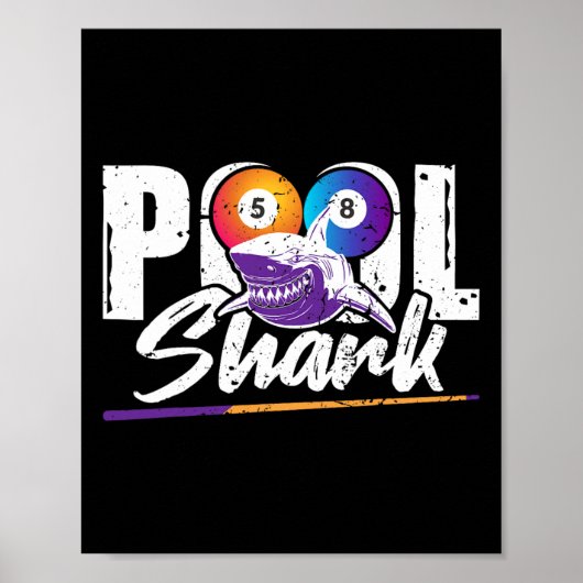 Pool Shark - 8-Ball Pool Billard Poster (Vorne)