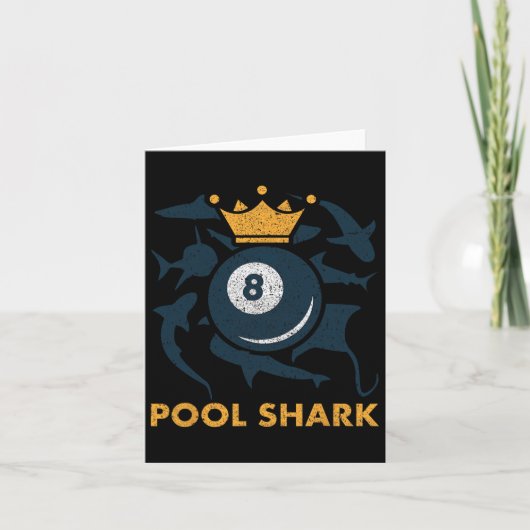 Pool Shark Billiards Pool Billiards Hall Player Ba Karte (Vorderseite)