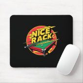 Pool Shark Billiards Schöner Rack Funny Puns 8 Bal Mousepad (Mit Mouse)