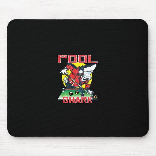 Pool Shark Funny Billiards Aight Ball Nine Ball Mousepad (Vorne)