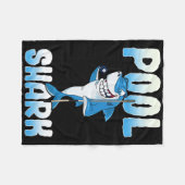 Pool Shark Funny Pool Billard Player Fleecedecke (Vorderseite (Horizontal))