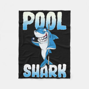Pool Shark Funny Pool Billard Player Fleecedecke