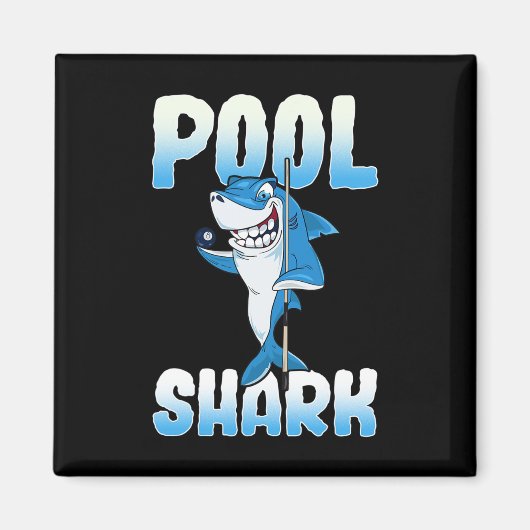 Pool Shark Funny Pool Billard Player Magnet (Vorne)