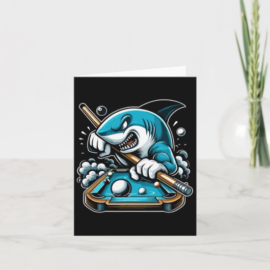 Pool Shark Funny Pool Player Billiard 8- Karte (Vorderseite)