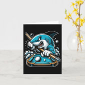 Pool Shark Funny Pool Player Billiard 8- Karte (Gelbe Blume)