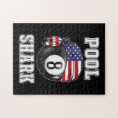 Pool Shark Jersey Coole Geschenke Top Bar Billiard Puzzle (Horizontal)