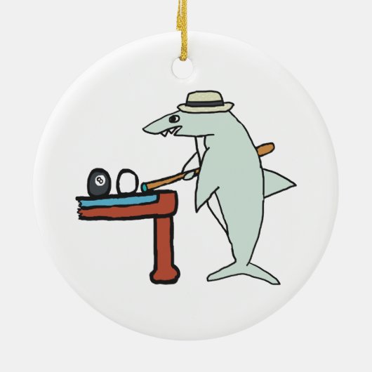 Pool Shark Keramik Ornament (Hinten)