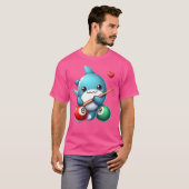 Pool Shark Niedlich 8 Ball Billard T-Shirt (Vorne ganz)