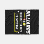 Pool Shark Pool Player Billard Billard, weil Fleecedecke (Vorderseite (Horizontal))