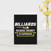 Pool Shark Pool Player Billard Billard, weil Karte (Gelbe Blume)