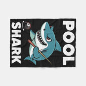 Pool Shark Snooker Player Funny Billiard Fleecedecke (Vorderseite (Horizontal))