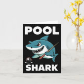 Pool Shark Snooker Player Funny Billiard Karte (Gelbe Blume)