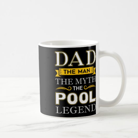 Pool Shark Vater Geschenke für Billard Väter Kaffeetasse (Rechts)