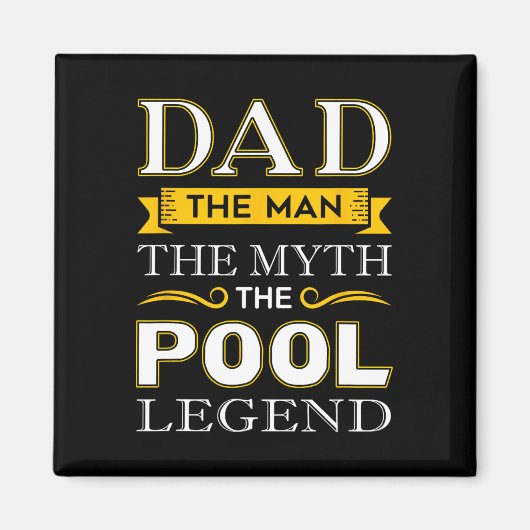 Pool Shark Vater Geschenke für Billard Väter Magnet (Vorne)