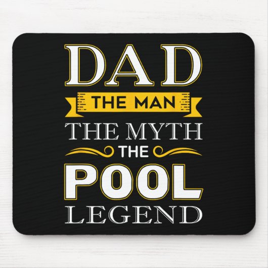 Pool Shark Vater Geschenke für Billard Väter Mousepad (Vorne)