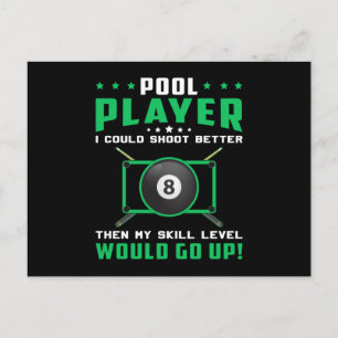 Pool Snooker Billiard 8 Ball Billiard Funny Gift Postkarte