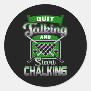 Pool Snooker Billiard 8 Ball Billiard Funny Gift Runder Aufkleber