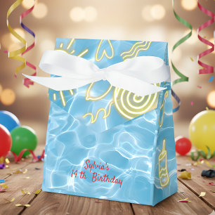 Pool Sommer Neon Stimmung Geburtstagsfeier Geschenkschachtel