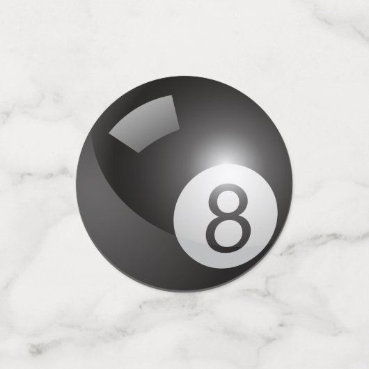 Pool-Spiel | Bester Spieler Konfetti (Klein Vorderseite)