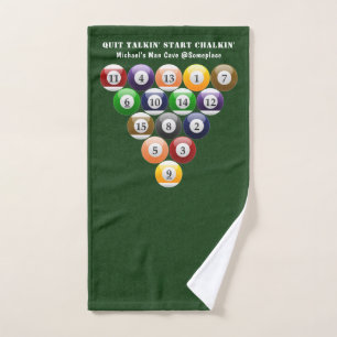 Pool-Spiel der Handtuch