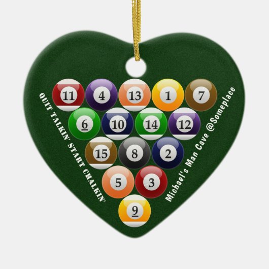 Pool-Spiel der Keramikornament (Vorne)