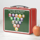 Pool-Spiel der Metall Brotdose (Beispiel)