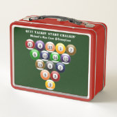 Pool-Spiel der Metall Brotdose (Rückseite)