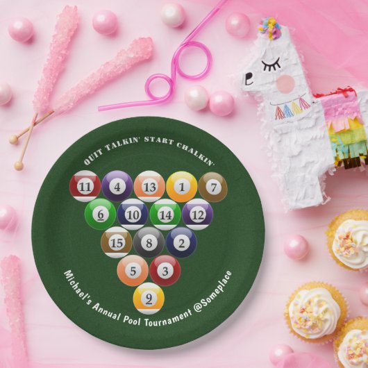 Pool-Spiel der Pappteller (Party)