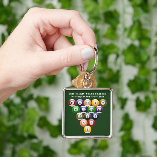 Pool-Spiel der Schlüsselanhänger (Hand)